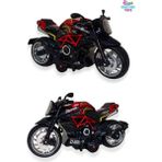 Brother Toys Benelli Tnt 300 Farı Yanabilen Motor Müzikli Metal Oyuncak Motosiklet 15 Cm. Kırmızı Renk