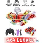 Brother Toys Buharlı Sprey Atan Uzaktan Kumandalı Full Fonksiyon Şarjlı Işıklı 360 Duman Püskürten Akrobat Araba - Renkli