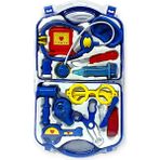 Brother Toys Çantalı Plastik Oyuncak Doktor Seti Kaliteli Yerli Üretim Mavi Renk
