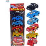 Brother Toys Cars Şimşek Mcqueen 6'lı Sürtmeli Araba Seti Mater Sally İtfaiye Doc Hudson