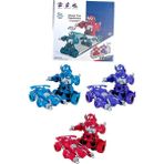 Brother Toys Çekip Bırakınca Otomatik Robota Dönüşen Robot Olan 360 Derece Dönebilen Oyuncak Akrobat Araba 11 Cm.