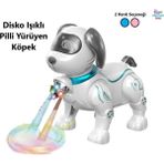Brother Toys Disko Işıklı Yürüyen Köpek Oyuncak Ipli Müzikli Emeklemeye ve Yürümeye Yardımcı - Mavi