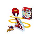 Brother Toys Dön Dolaş Müzikli Işıklı 3 Örümcek Adamlı Oyuncak Seti Merdivenden Kayan Spider Man