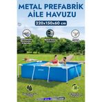 Brother Toys Intex Büyük Boy Prefabrik Aile Havuzu 220x150 Dayanıklı Çerçeveli Bahçe Havuz