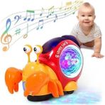 Brother Toys Işıklı ve Müzikli Emeklemeye Yardımcı Yengeç Turbo Benzeri Salyangoz - Turuncu