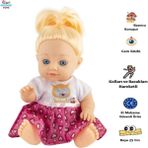 Brother Toys Konuşan Oyuncak Cam Gözlü Suzy Et Bebek 25 Cm. - Kırmızı