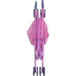 Brother Toys Oyuncak Puset Katlanabilir Bebek Arabası Pembe Baston Plastik Bebek Puseti Çilek Desenli