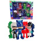 Brother Toys Pjmasks Pijamaskeliler Pj Kedi Çocuk Baykuş Kız Kertenkele Çocuk Gece Ninjası 10 Parça Figür Seti