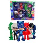 Brother Toys Pjmasks Pijamaskeliler Pj Kedi Çocuk Baykuş Kız Kertenkele Çocuk Gece Ninjası 10'lu Figür Seti