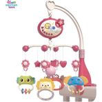 Brother Toys Tavana Yıldız Yansıtan Pilli Işıklı Müzikli Uzaktan Kumandalı Dönence Beşik Bebek 360° Dönebilir - Kırmızı