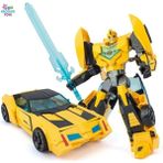 Brother Toys Transformers Tarzında Bumblebee Optimus Prime Robota Dönüşen Araba Metal - Sarı -Siyah