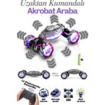 Brother Toys Uzaktan Kumandalı 12 Fonksiyonlu Şarjlı Akrobat Araba Oyuncak 28 Cm. - Gri