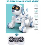 Brother Toys Uzaktan Kumandalı 30 Fonksiyon Akıllı Interaktif Öğretici Robot Köpek Oyuncak Mavi Renk