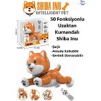 Brother Toys Uzaktan Kumandalı 50 Fonksiyon Akıllı Interaktif Öğretici Robot Oyuncak Köpek Shiba Inu - Turuncu - Beyaz