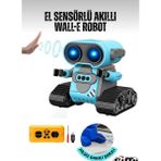 Brother Toys Uzaktan Kumandalı El Hareketlerine Duyarlı Wall-E Benzeri Oyuncak Robot 12 Cm. - Mavi