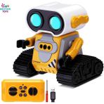 Brother Toys Uzaktan Kumandalı El Hareketlerine Duyarlı Wall-E Benzeri Oyuncak Robot 12 Cm. - Siyah - Sarı