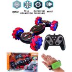 Brother Toys Uzaktan Kumandalı El Sensörlü Şarjlı Akrobat Araba Bilek Kontrollü Oyuncak 28 Cm. - Kırmızı