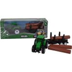 Brother Toys Yüksek Kaliteli Römork'lu Oyuncak Traktör Çek Bırak Odun Taşıyan Çiftlik Traktörü 21 Cm.