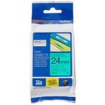 BROTHER TZ-751 24 mm YEŞİL-SİYAH ŞERİT 24TZE751