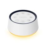 BrownNoise 30 Yatıştırıcı Sesli Ses Makinesi 12 Renk Gece Lambası Yetişkinler için Beyaz Gürültü Makinesi Bebek Çocuk Uyku Makineleri Hafıza Fonksiyonu 36 Ses Seviyesi Ev Ofis Seyahati için 5 Zamanlayıcı (Beyaz)