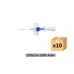 BRP 100x10 Adet 22 gr Mavi IV Kanül Intraket Branül