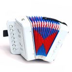 Brrnoo Akordeon enstrümanı, Doğum günü Partilerindeki çocuklar Ve Aile toplantıları Için Modaya Uygun Ve Zarif Müzik odası uygulaması Için Uygun, Sahne (WHITE)