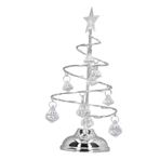 Brrnoo LED Noel Ağacı Lambası, Sıcak Işık Gece Lambası Noel Ağacı Süsleme Hediyesi Için Kristal Masa Lambası, Demir Çerçeve Akrilik Kolye Dekoratif Işıklar, Tabanlı Değiştirilebilir