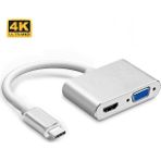 Brs Type-C To HDMI + VGA Çevirici Dönüştürücü Kablo