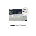 Brsplast Renault Megane 3 Uyumlu 2010-2016 Krom Kapı Kolu 2 Kapı Sensörsüz Anahtar Delikli Paslanmaz Çelik