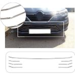 Brsplast Renault Megane 4 Uyumlu 2016-2020 Krom Ön Tampon Çıtası Ve Ön Panjur Set 12 Parça Paslanmaz Çelik