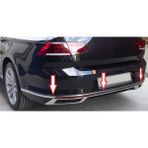 Brsplast Vw Passat B8.5 2019 Sd Krom Arka Tampon Çıtası 3 Prç. Paslanmaz Çelik