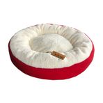 Brt Pet Kedi Yatağı 55 x 55 x 15 CM kirmizi
