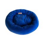 Brt Pet Simit Şeklinde Polar Kedi Yatağı 50 x 12 CM saks-mavi