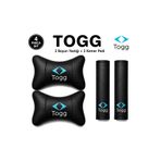 BRTSHOPPİNG Togg Oto Boyun Destek Yastığı ve Emniyet Kemeri Kılıfı – Ergonomik Set Premium Kalite 2 Yastık 2 Kemer