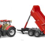 Bruder BR03199 Case Ih Optum 300 CVX Traktör ve Römork Oyuncak