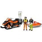 Bruder BR63100 Sürücülü Kayak Aracı Kurtarma Kızagı Ve Kayakçı