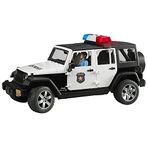 Bruder Jeep Wranger U.R. Polis Aracı ve Açık Tenli Memur Ölçekli Model