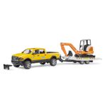 Bruder Oyuncak Ram 2500 Römorklu Pickup ve Mini Ekskavatör BR02546