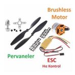 Bruhsless Motor 1400KV A2212 RC 1045 30A ESC Firmware Pervane