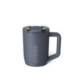 BrüMate Müv - 425 ml%100 Sızdırmaz Yalıtımlı Kulp ve Kapaklı Kahve Kupası - Paslanmaz Çelik Kahve Seyahat Kupası - Çift Duvarlı Kahve Fincanı (Gece Mavisi)