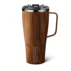 BrüMate Toddy XL - 32oz%100 Sızdırmaz Yalıtımlı Kahve Kupası Kulp ve Kapaklı - Paslanmaz Çelik Kahve Seyahat Kupası - Çift Duvarlı Kahve Fincanı (Ceviz)