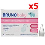 Bruno 5x10 Adet Baby Nazal Aspiratör Yedek Uç