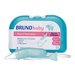 Bruno Baby Yumuşak Başlıklı Nazal Aspiratör 1 Adet + Tek Kullanımlık Başlık 2 Adet - BPA İçermeyen, Ergonomik ve Bebek Dostu Tasarım