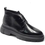 Bruno Shoes Siyah Hakiki Açma Deri Kalın Kauçuk Tabanlı Modern Klasik Erkek Bot