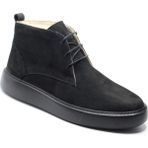 Bruno Shoes Siyah Hakiki Süet Modern Sneaker Tabanlı Hafif Eva Taban Erkek Chukka Bot