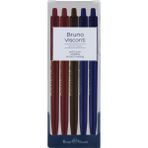 Bruno Visconti 4606016499201 20-0077-5 5'li Set Mavi 0,5 mm Renkli "Slim Click" Tükenmez Kalem