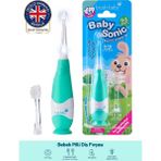 Brush-baby Işıklı Bebek ve Çocuk Diş Fırçası 0-3 Yaş - Pilli - 2 Yedek Başlık - Turkuaz