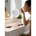 BRUSH Luxe Collection 6 Parça Profesyonel Makyaj Fırça Seti, Ultra Yumuşak Doğal Kıllı Sentetik, Allık, Far, Kapatıcı, Eyeliner ve Kaş Şekillendirici