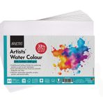 BRUSTRO Artists Suluboya Kağıdı 300 Gsm -%25 Pamuk, Soğuk Preslenmiş, 18 + 6 Yaprak İçerir Ücretsiz A4