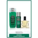 Brut Original Erkek Bakım Seti Parfüm EDT 100 ml, Deodorant 200 ml, Duş Jeli 500 ml